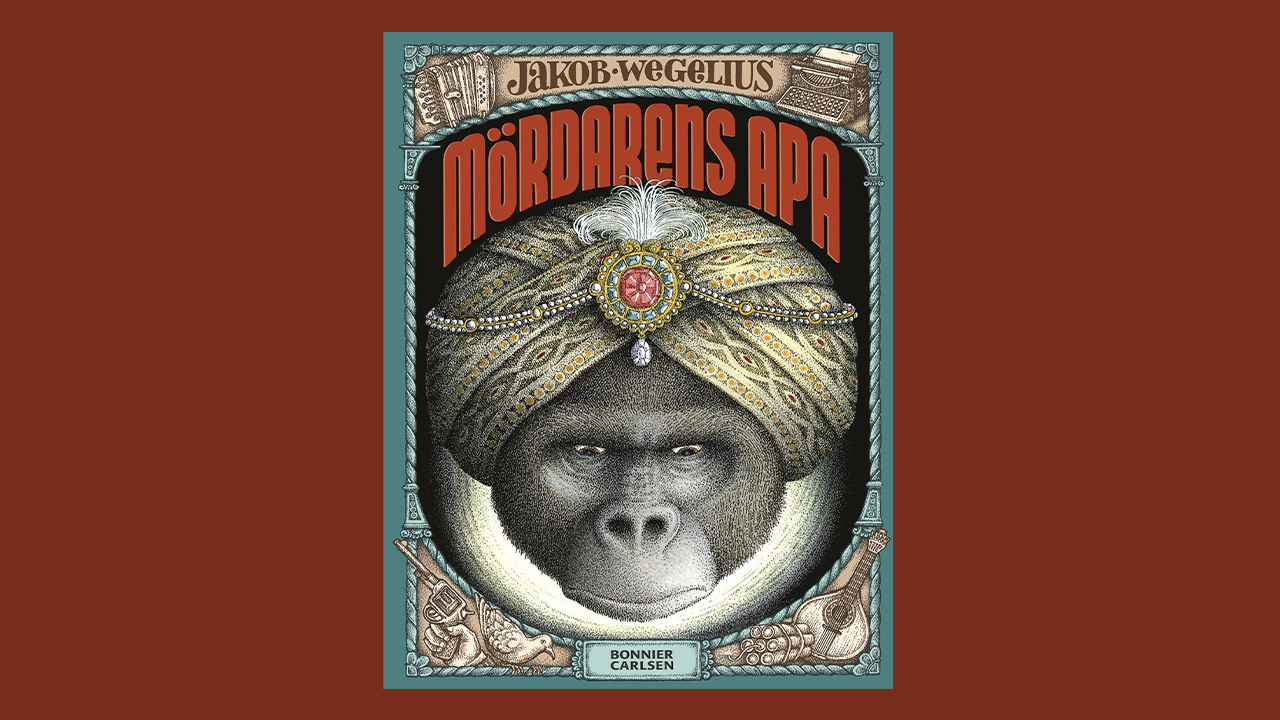 Omslaget på boken Mördarens apa
